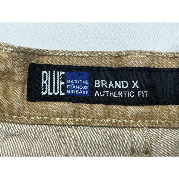 Marithe Francois Girbaud Mens Brand X Authentic Fit Tan Denim Jeans - 32 (31x27) - Picture 5 of 7